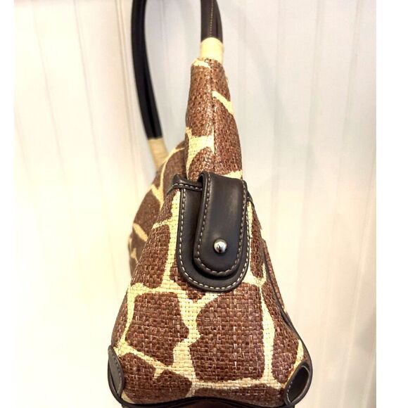 SR Squared By Sondra Roberts Giraffe Print Handbag - Picture 3 of 7